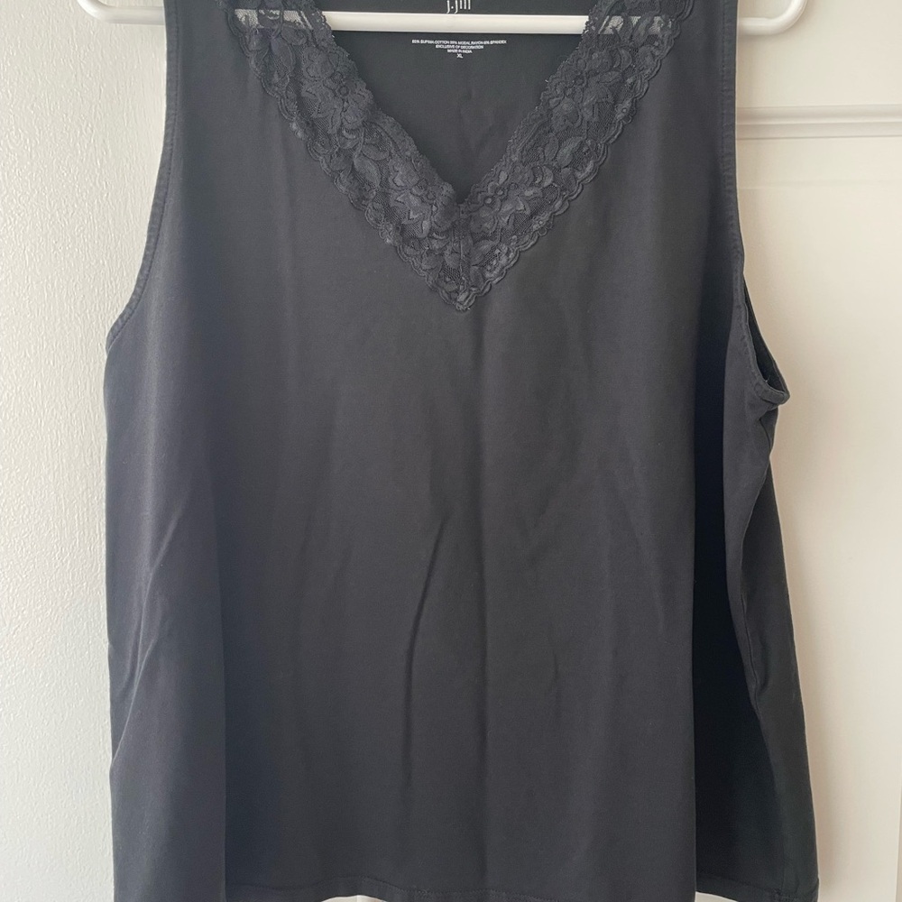 J Jill Black Tank Top